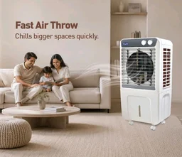 KUHL Brizo DC-100 Portable Desert Air Cooler | 200W | 100L Capacity | 16" Blades | Ice Chamber & Honeycomb Cooling Pads | Powerful Air Delivery | 1350 RPM | 30ft Air Throw | Inverter Compatible
33%
off