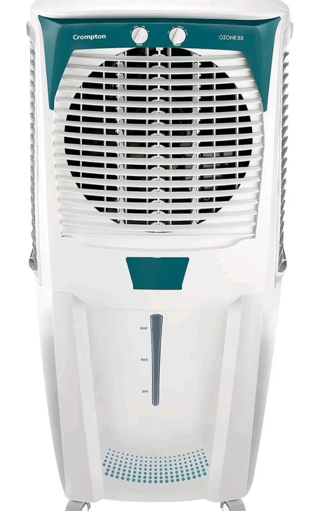 Crompton Ozone 88 Litres Desert Air Cooler for home | Large & Easy Clean Ice Chamber | 4-Way Air Deflection | High Density Honeycomb Pads | Everlast Pump | Auto Fill