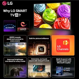 Visit the LG Store
4.2
4.2 out of 5 stars
(18,177)
LG 80 cms (32 inches) LB650 AI Series HD Smart webOS VA LED TV 32LB650BPLA 2026