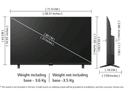 Visit the LG Store
4.2
4.2 out of 5 stars
(18,177)
LG 80 cms (32 inches) LB650 AI Series HD Smart webOS VA LED TV 32LB650BPLA 2026