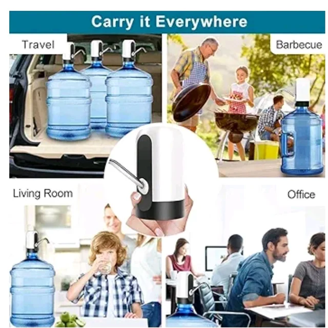 Konquer TimeS KTS Automatic Wireless Water Can Dispenser Pump for 20 Litre Bottle Can, with Low Noise & High Efficiency