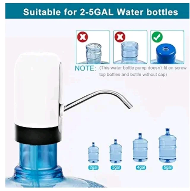 Konquer TimeS KTS Automatic Wireless Water Can Dispenser Pump for 20 Litre Bottle Can, with Low Noise & High Efficiency