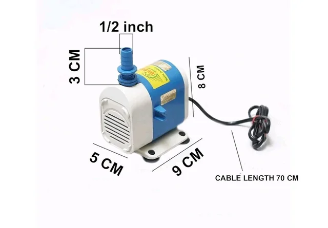 BRAVO 1218 SUBMERSIBLE WATER PUMP,18 WATT, WIRE STRIPPER 5" PLUS FREE 2 PIN SOCKET
