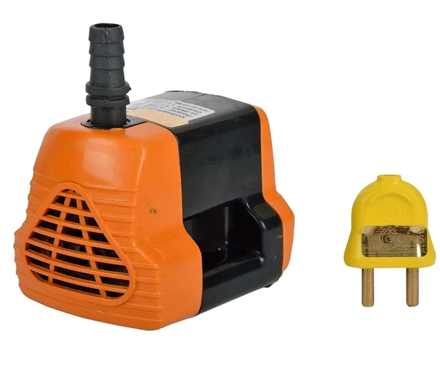 BRAVO 1233 Submersible Water Pump (Orange and Black, Pack of 2) FREE 2 PIN SOCKET