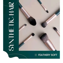 MARS Tools of Titan Brush Set with Holder | 8-Piece Makeup Brush Set | Long-Lasting Makeup Brushes | Brushes for Beginners| Blending, Eyeshadow, Contouring | For Fl