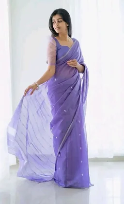 SGF11 Women's Kanjivaram Soft Cotton Linen Silk Saree With Blouse Piece
200+ bought in past month