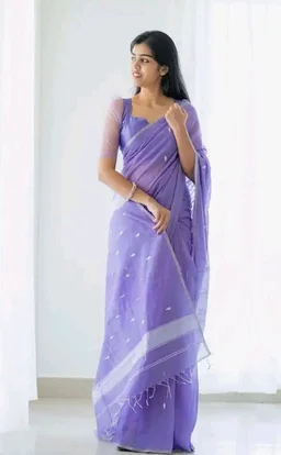 SGF11 Women's Kanjivaram Soft Cotton Linen Silk Saree With Blouse Piece
200+ bought in past month