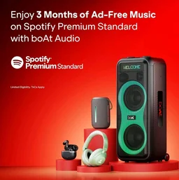 boAt Rockerz 480, RGB LEDs,6 Light Modes, 40mm Drivers,Beast Mode, 60H Battery, ENx Tech, App Support, Bluetooth Headphones, Wireless Over Ear Headphone with Mic (White Sabre)