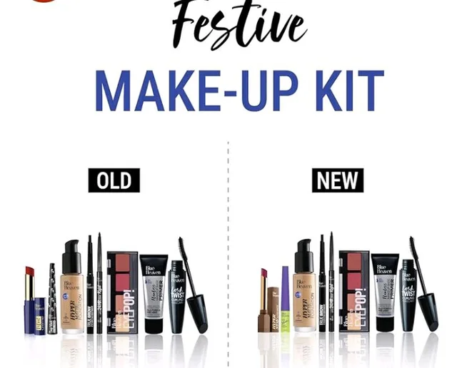Blue Heaven Festive Makeup Kit | Pack of 8 Makeup Products | All-in-One Makeup Set for Bridal, Party, Everyday & Gifting | Medium Tone | 28.8 gm + 46ml
1K+ bought in past month
37%
off
Product Images and Videos (AI-Generated Alt Text)