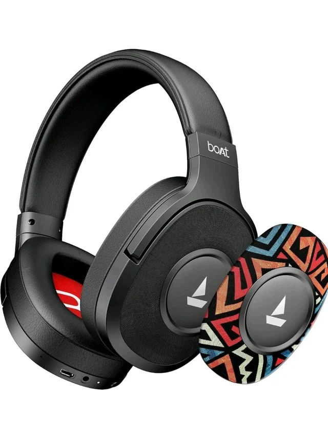 boAt Rockerz Plus 550, Customizable Earcups, 100H Battery, 50mm Drivers, Dual Pair, App Support, Bluetooth Headphones, Wireless Headphone with Mic (Black Psyche)
1K+ bought in past month