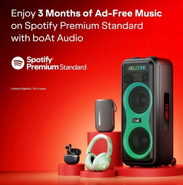 boAt Rockerz Plus 550, Customizable Earcups, 100H Battery, 50mm Drivers, Dual Pair, App Support, Bluetooth Headphones, Wireless Headphone with Mic (Black Psyche)
1K+ bought in past month
