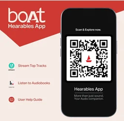 boAt Rockerz Plus 550, Customizable Earcups, 100H Battery, 50mm Drivers, Dual Pair, Stream Ad Free Music via App Support, Bluetooth Headphones, Wireless Headphone with Mic (Blue Psyche)