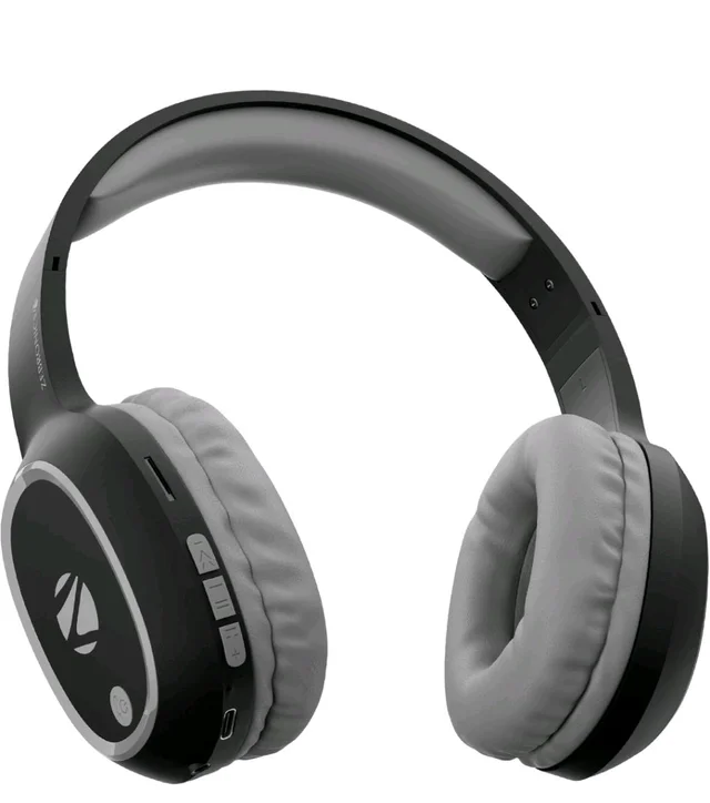 Zebronics Thunder (2026 Upgrade) Wireless Headphones, BT v6.0, True 60 hrs Playback, 40mm Drivers, ENC, Gaming Mode, Dual Pairing, AUX & microSD, Rapid Charging, Call Function (Black)