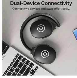 pTron Studio w/ 60Hrs Playtime, Wireless Over-Ear Headphones with HD Mic, Dual-Device Pairing, Immersive Sound, 40mm Drivers, BT5.4, 3.5mm Aux Port, TF Card Slot & Type-C Fast Charging (Jet Black)
600+ bought in past month