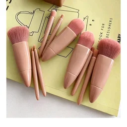 Mini Makeup Brush Set with Mirror Case, 5-Piece Portable Travel Cosmetic Brush Kit, Soft Synthetic Bristles for Foundation, Powder, Blush, Eyeshadow, Concealer & Lip Makeup, Compact Beauty Brush Set for Women
50+ bought in past month