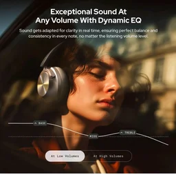 Noise Master Buds Max, Sound by Bose Wireless Over-Ear Headphones, Adaptive ANC, LHDC 5.0, Immersive Spatial Audio,Upto 60H Playtime, Fast Pairing, Wear Detection(Silver)