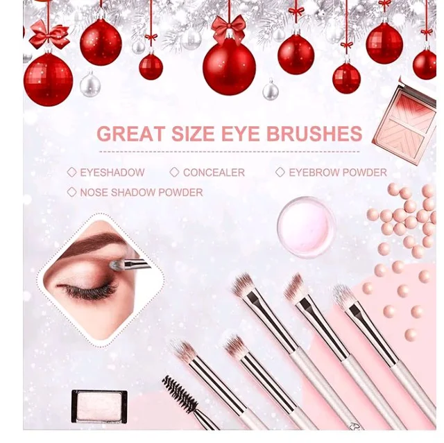 Makeup Brush Set, 20 Pcs, Premium Synthetic Brushes for Foundation, Powder, Concealer, Eye shadows, Blush, with Free Black Case