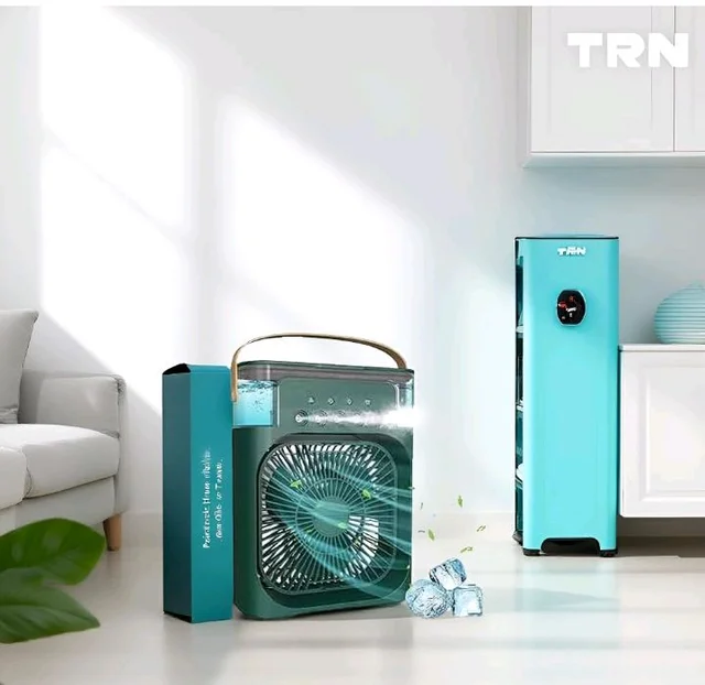 Drumstone 5 πππππ πΎπππππππ3 in 1 Portable Air Cooler Fan with Water Tank, Humidifier & Adjustable Mist Cooling for Bedroom