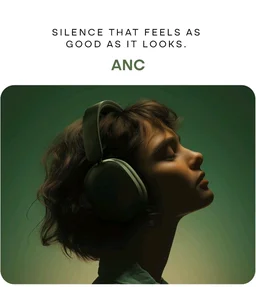 Noise Newly Launched Airwave Max XR Wireless Over-Ear Headphones with 120H Playtime, ANC, HFA Tech, Spatial Audio, Dual Pairing,BT V6.0(Carbon Black)