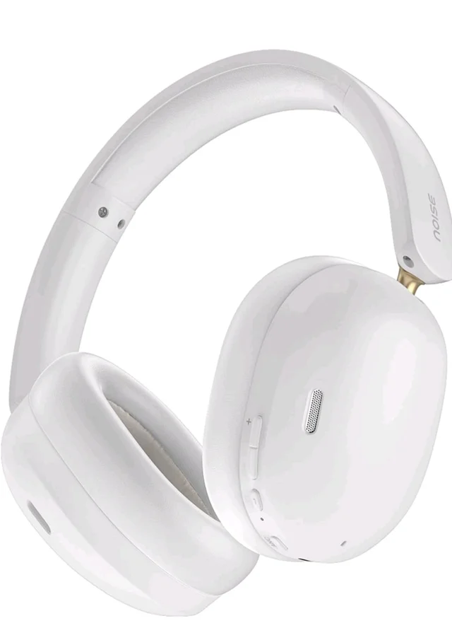 Noise Newly Launched Airwave Max XR Wireless Over-Ear Headphones with 120H Playtime, ANC, HFA Tech, Spatial Audio, Dual Pairing,BT V6.0(Pearl Beige)