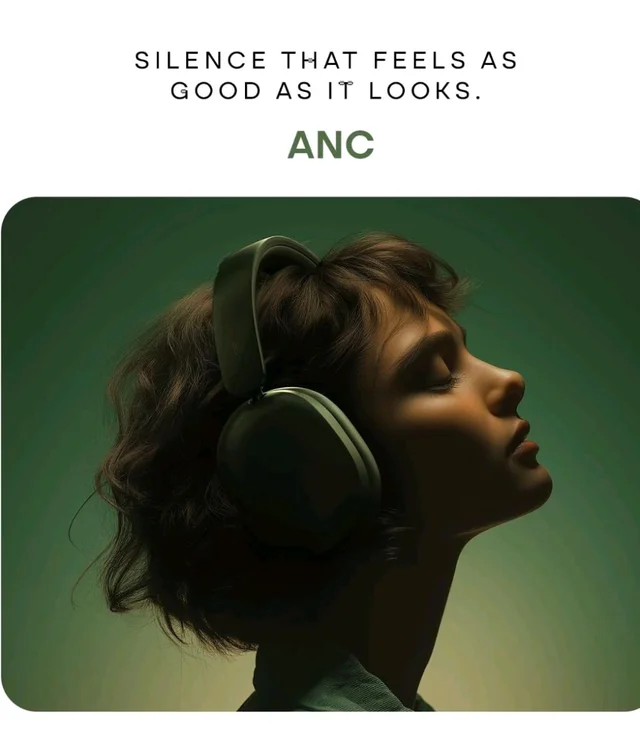 Noise Newly Launched Airwave Max XR Wireless Over-Ear Headphones with 120H Playtime, ANC, HFA Tech, Spatial Audio, Dual Pairing,BT V6.0(Pearl Beige)