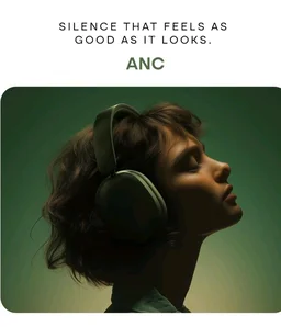 Noise Newly Launched Airwave Max XR Wireless Over-Ear Headphones with 120H Playtime, ANC, HFA Tech, Spatial Audio, Dual Pairing,BT V6.0(Pearl Beige)