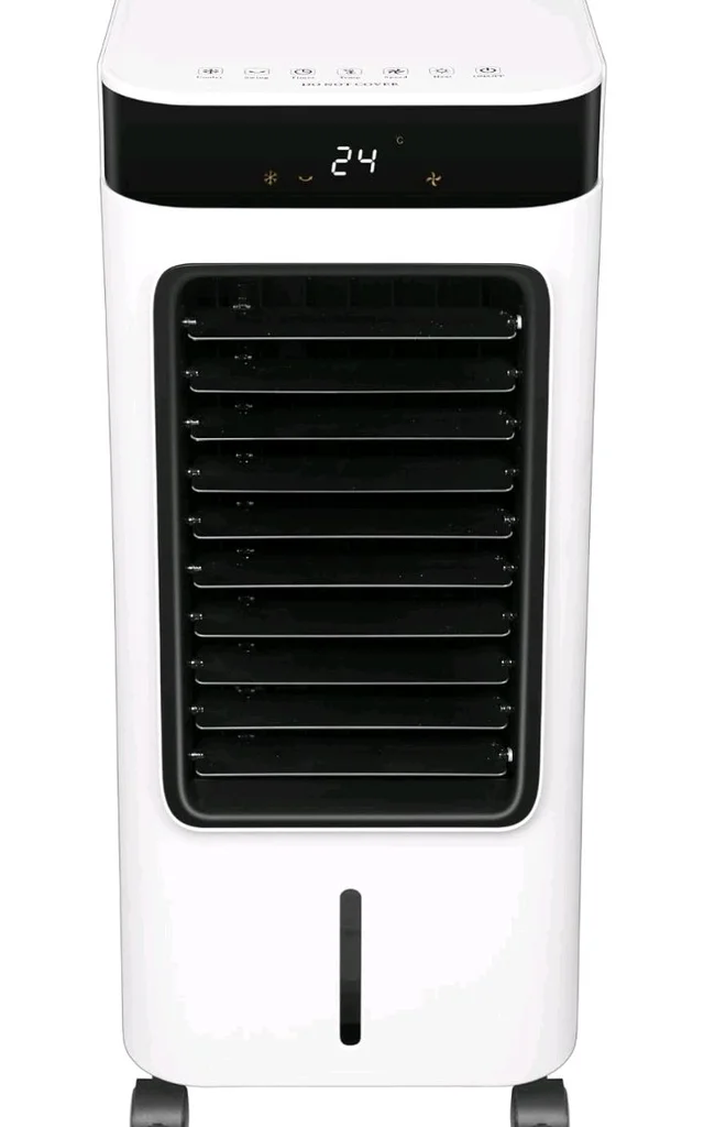 WelTherm 2-in-1 Air Cooler & Heater with 10L Water Tank, Ice Crystal Boxes, Remote Control, Digital LED Touch Panel, 3 Speeds, Swing, 12H Timer & Ionizer, AW-Ultima