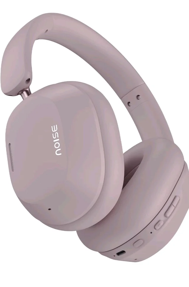 Noise Airwave Max 5 Wireless Over-Ear Headphones with Adaptive Hybrid ANC (up to 50dB), HFA Tech, 80H Playtime, Dual Pairing(Mauve Haze)