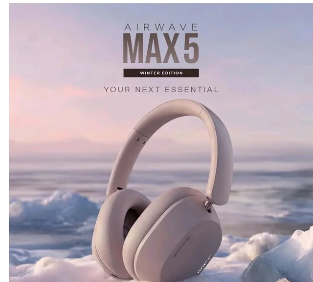 Noise Airwave Max 5 Wireless Over-Ear Headphones with Adaptive Hybrid ANC (up to 50dB), HFA Tech, 80H Playtime, Dual Pairing(Mauve Haze)