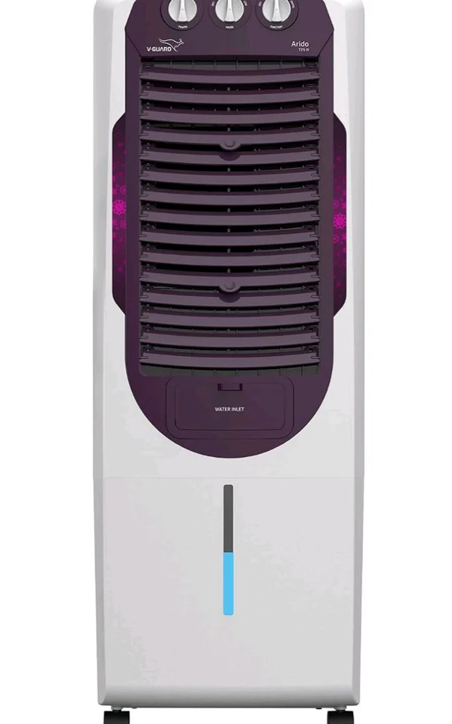 Guard Arido T25 H Tower Air Cooler For Room| 25 Litre
9.14 m Air Throw | 2 Year Warranty on Motor & Pump|Concealed Pump Design |Air Delievery-1406 cmh |1 Year Warranty On Cooler