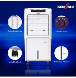 Kenstar TallDe HC 45 Personal Air Cooler 45L Honeycomb Pads High Speed Fan Inverter Compatible 5 Star BEE Rating 5 Year Comprehensive