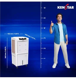 Kenstar TallDe HC 45 Personal Air Cooler 45L Honeycomb Pads High Speed Fan Inverter Compatible 5 Star BEE Rating 5 Year Comprehensive