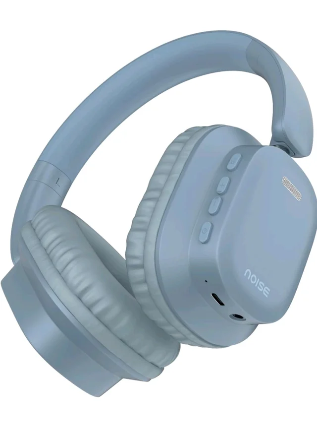 Noise Newly Launched Airwave Max 2 Wireless On-Ear Headphones with 50H Playtime, 40mm Drivers - Deep Bass, 3 Preset EQ Modes, 40m/s Low Latency, Dual Pairing,BT V5.3 (Serene Blue)