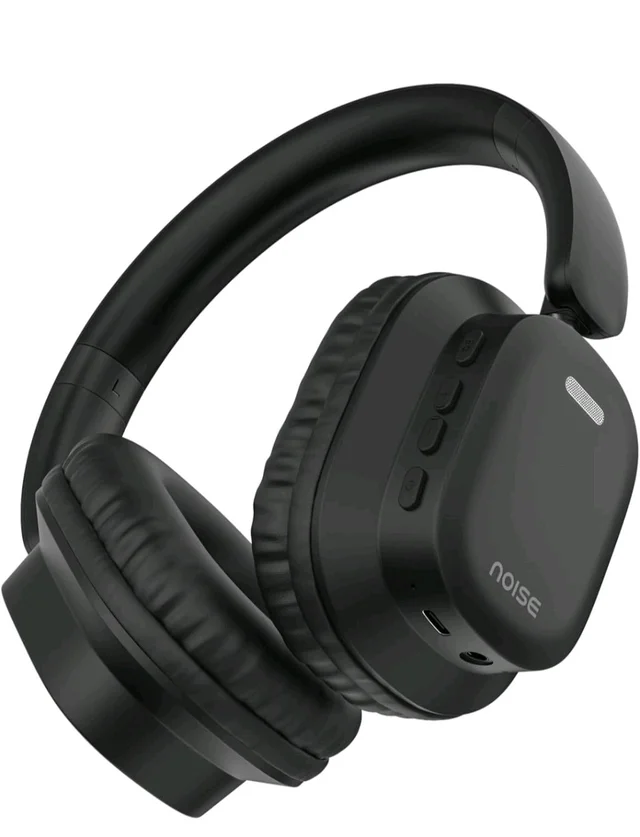 Noise Newly Launched Airwave Max 2 Wireless On-Ear Headphones with 50H Playtime, 40mm Drivers - Deep Bass, 3 Preset EQ Modes, 40m/s Low Latency, Dual Pairing,BT V5.3 (Bold Black)