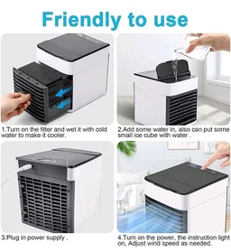 Portable USB Personal Air Cooler and Evaporative Air Conditioner with Low Noise and User-Friendly Design