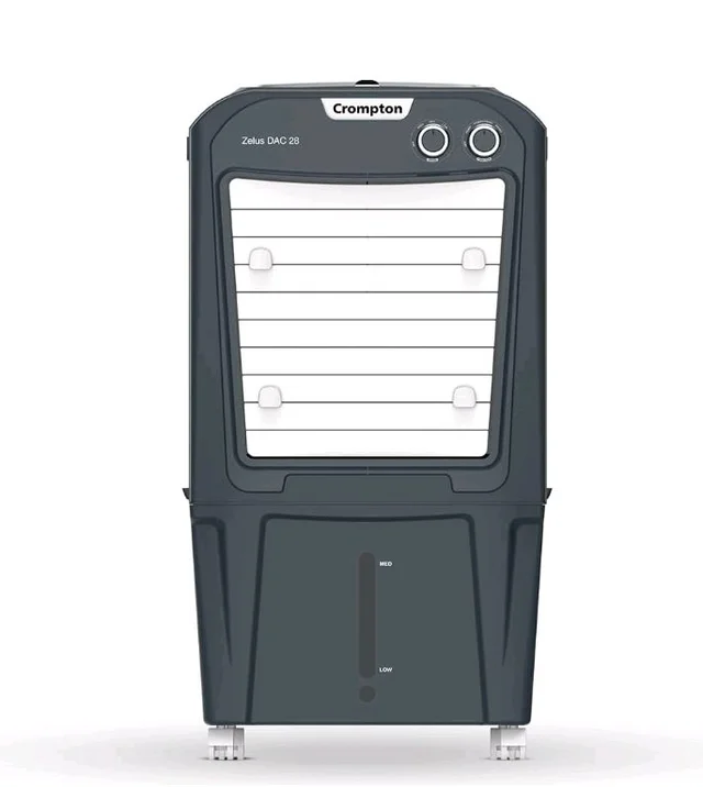Crompton Zelus 28 Litres Desert Air Cooler for home | Large & Easy Clean Ice Chamber | 4-Way Air Deflection | High Density Honeycomb Pads | Everlast Pump | Auto Fill