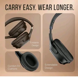 Noise Airwave Max 3 Bluetooth On Ear Headphones with 70H Playtime, 40mm Driver, Low Latency(up to 45ms),Dual Pairing, BT v5.3 (Midnight Blue)