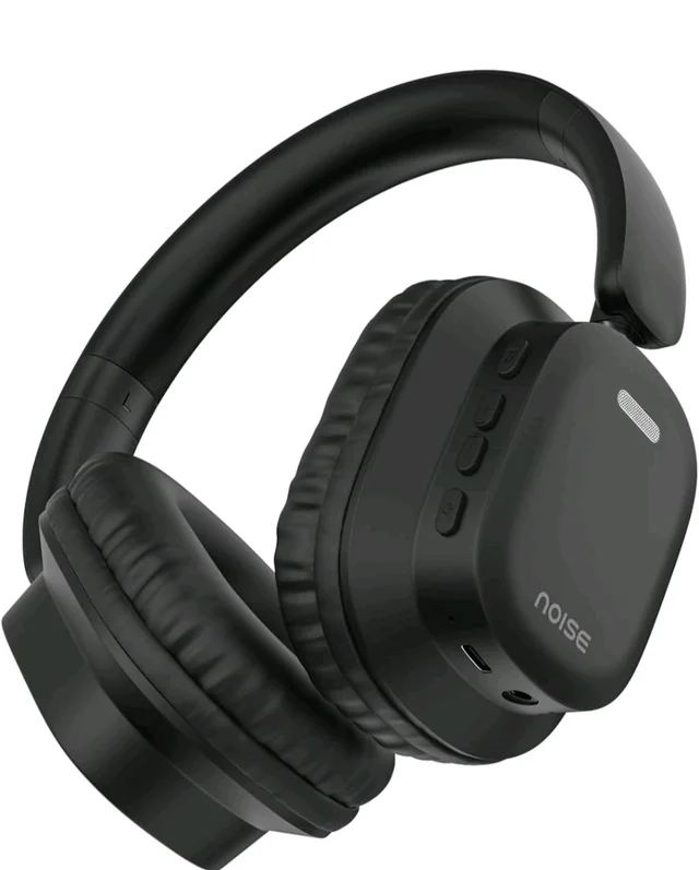 Noise Newly Launched Airwave Max 2 Wireless On-Ear Headphones with 50H Playtime, 40mm Drivers - Deep Bass, 3 Preset EQ Modes, 40m/s Low Latency, Dual Pairing,BT V5.3 (Bold Black)