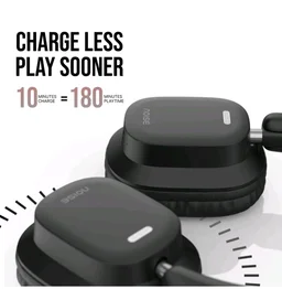 Noise Newly Launched Airwave Max 2 Wireless On-Ear Headphones with 50H Playtime, 40mm Drivers - Deep Bass, 3 Preset EQ Modes, 40m/s Low Latency, Dual Pairing,BT V5.3 (Bold Black)