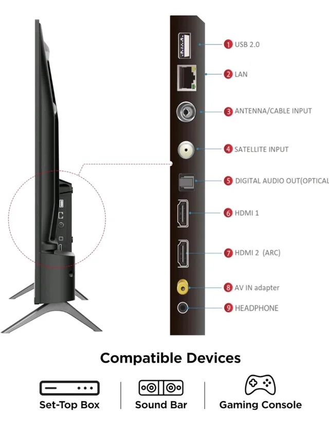 Visit the TCL Store
4.0
4.0 out of 5 stars
(2,724)
TCL 101 cms (40 inches) Full HD Smart QLED Google TV | Dolby Audio 24 watts | Ai Clarity | Metallic Bezel-Less | Multiple Viewing Mode | 40V5C
Amazon's Choice