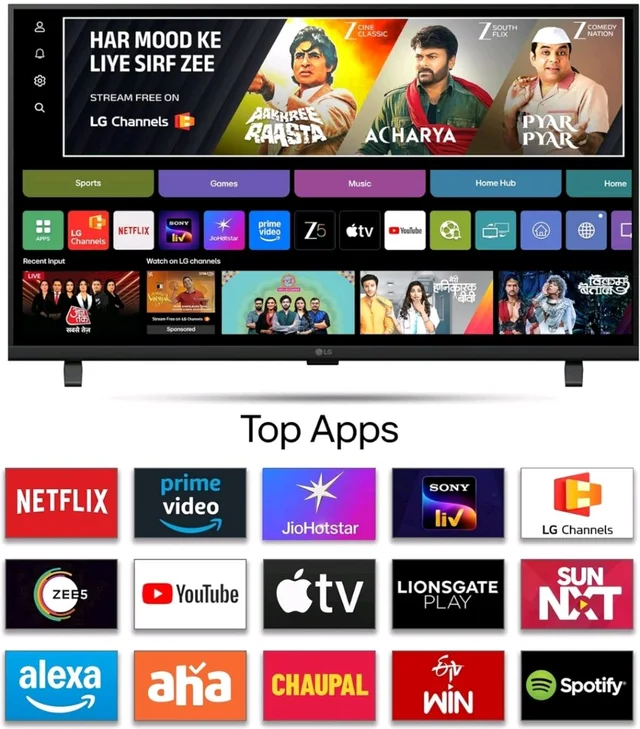 Visit the LG Store
4.2
4.2 out of 5 stars
(18,175)
LG 80 cms (32 inches) LB650 AI Series HD Smart webOS VA LED TV 32LB650BPLA 2026
Amazon's Choice