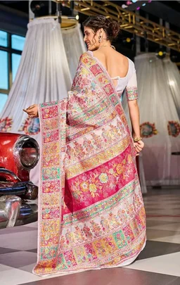 Brand: SWORNOF
4.1 out of 5 stars 673
SWORNOF Women's kanjivaram banarasi silk saree for Patola festival Wedding silk with rich pallu Design sarees for women with blouse piece