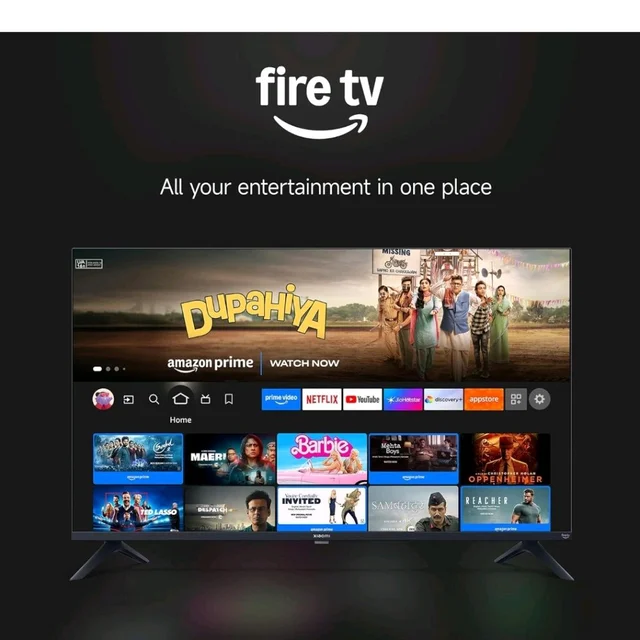 Brand: Xiaomi
4.1
4.1 out of 5 stars
(1,248)
Xiaomi 80 cm (32 inch) F Series HD Ready Smart LED Fire TV L32MB-FIN
