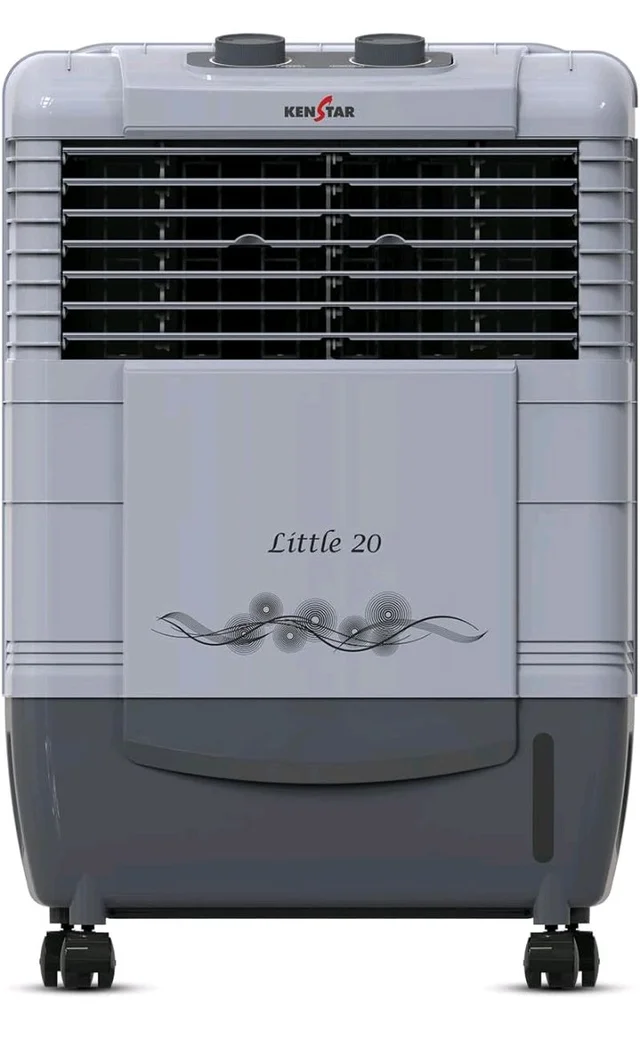 Kenstar LITTLE HC 20 Room/Personal Air Cooler For Home| Honeycomb Pad |High Speed Fan |35 Ft Powerful Air Throw|Inverter compatible |Portable Cooler-Room|1-Yr Product Warranty|Light Grey & Dark Grey