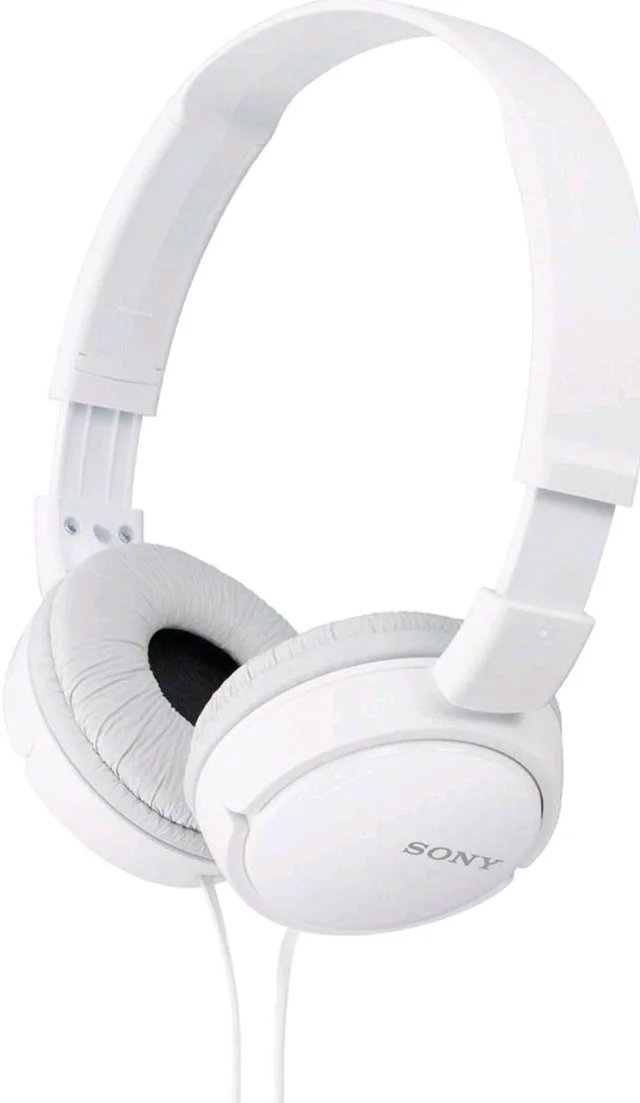 Sony MDR-ZX110A On Ear Stereo Wired Headphones (White), Without Mic