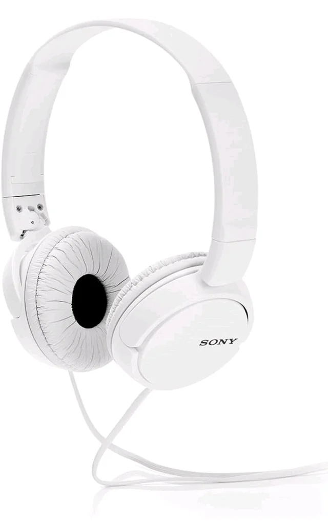Sony MDR-ZX110A On Ear Stereo Wired Headphones (White), Without Mic