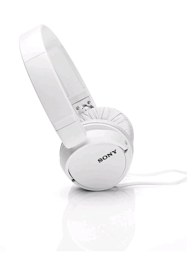 Sony MDR-ZX110A On Ear Stereo Wired Headphones (White), Without Mic