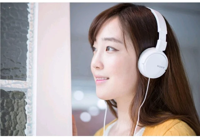 Sony MDR-ZX110A On Ear Stereo Wired Headphones (White), Without Mic