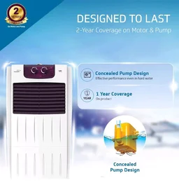 Guard Arido R35 H-N Air Cooler For Room | 35 Litre
7.6 m Air Throw| 2 Year Warranty on Motor & Pump|Concealed Pump Design|Air Delievery-1415 cmh|1 Year Warran
