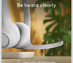 Logitech Zone 300 Wireless Bluetooth Headset with Noise-Cancelling Microphone, Compatible with Windows, Mac, Chrome, Linux, iOS, iPadOS, Android – White